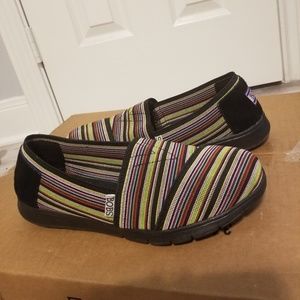 Gently used Bob's Multi color Memory foam Flats